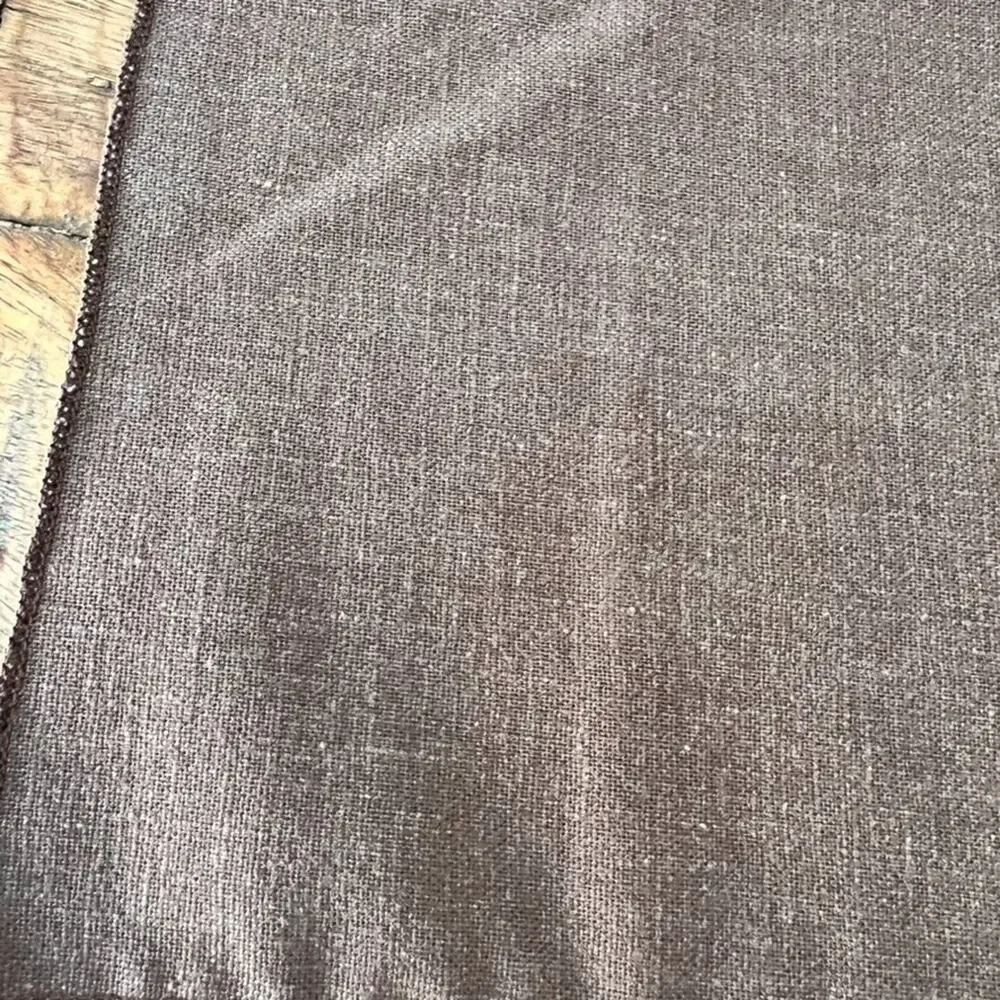 Unbranded Linen Tablecloth Brown 57 x 84